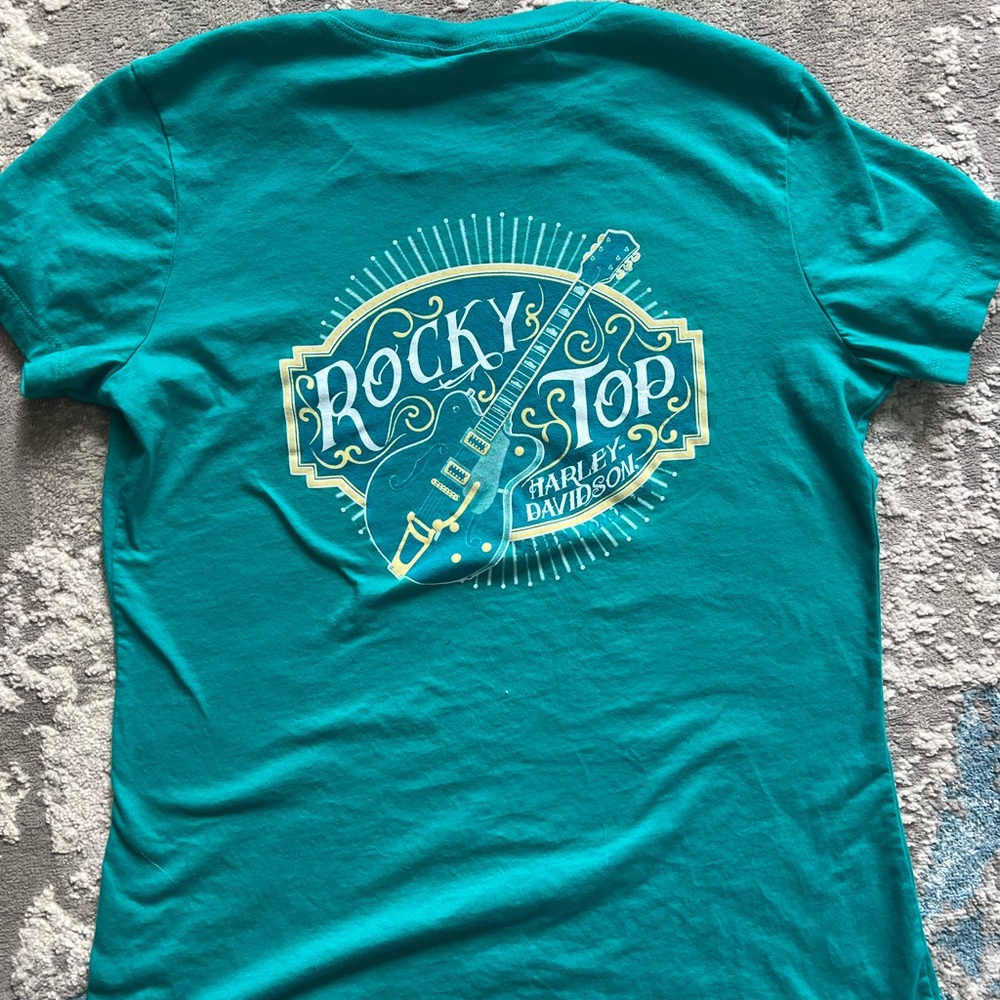 Harley-Davidson Women's Turquoise Graphic Tee